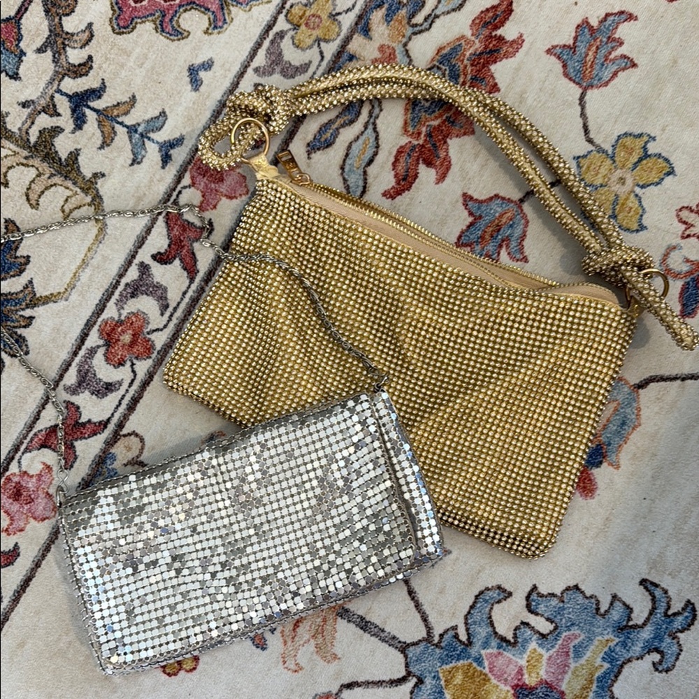 Gold and Silver Women's Clutch Set